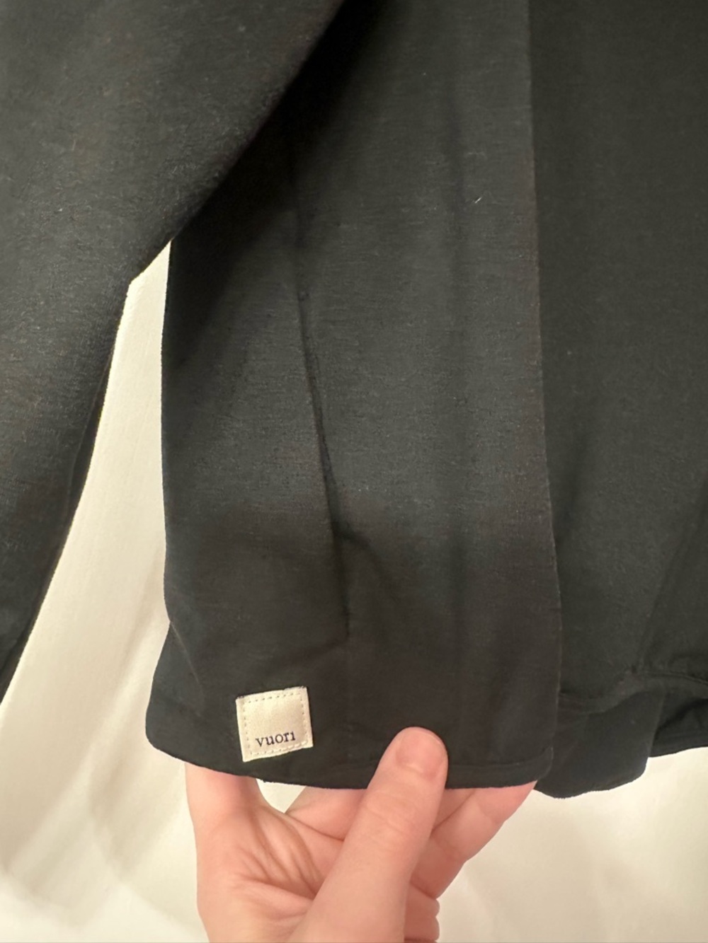 Vuori Black Snap-Front Pullover Hoodie - Picture 6 of 9